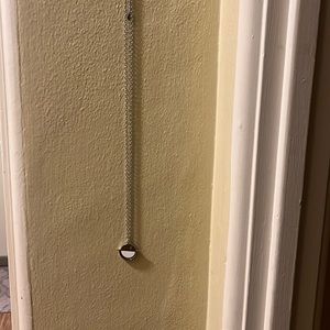 Half moon silver necklace